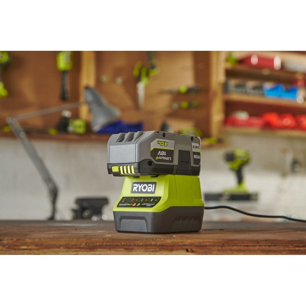 Набор Ryobi ONE+ RC18120-140 5133003360 аккумулятор (18 В; 4.0 A*ч; Li-Ion) и зарядное устройство RC18120 — фото 2