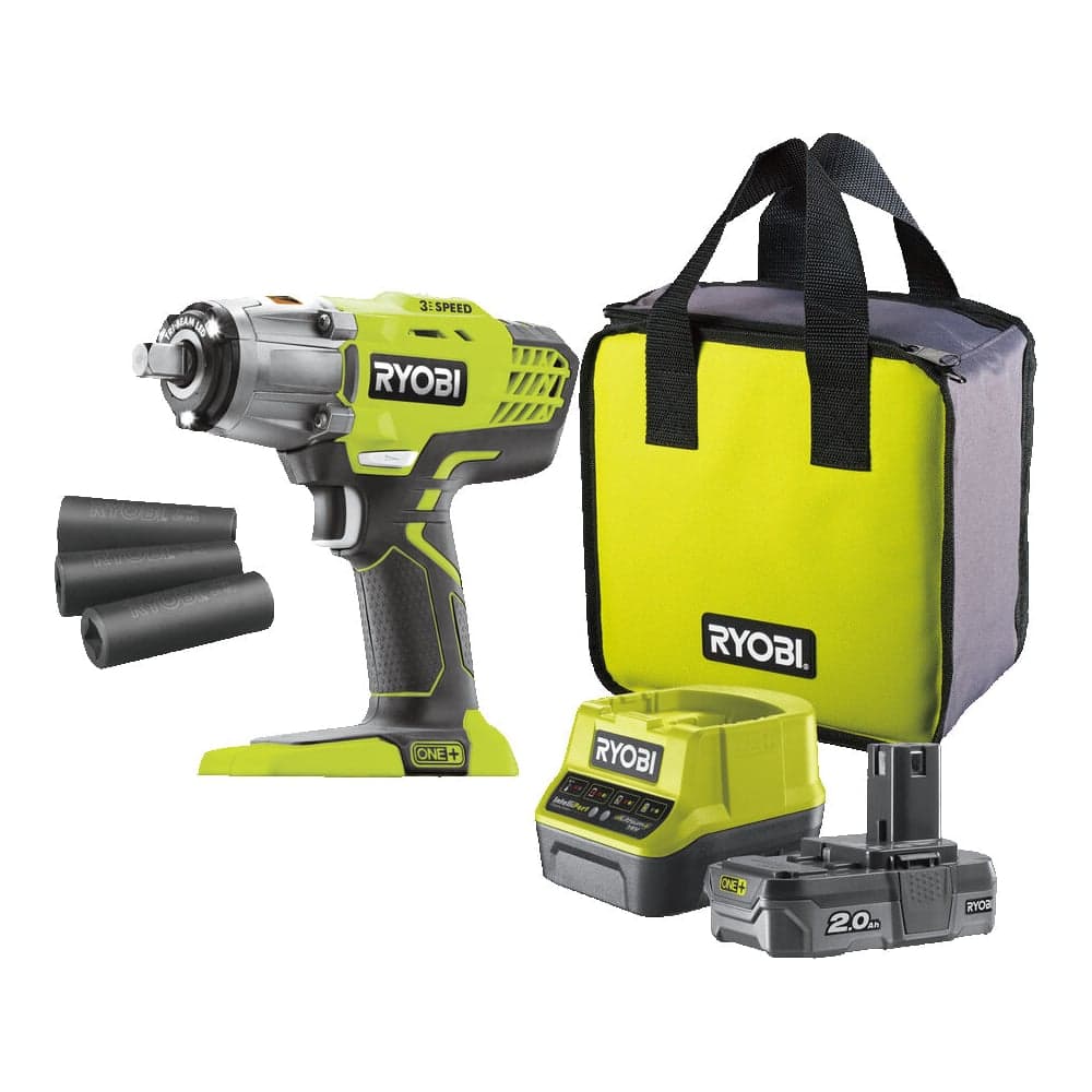 Аккумуляторный гайковерт Ryobi ONE+ R18IW3-120S 5133003574 — фото 2