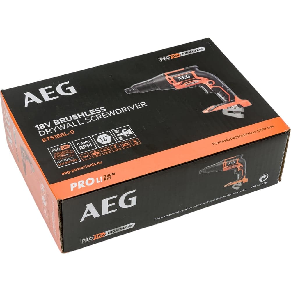 Бесщеточный шуруповерт для гипсокартона AEG BTS18BL-0 18В без аккумулятора в комплекте 4935459620 — фото 13