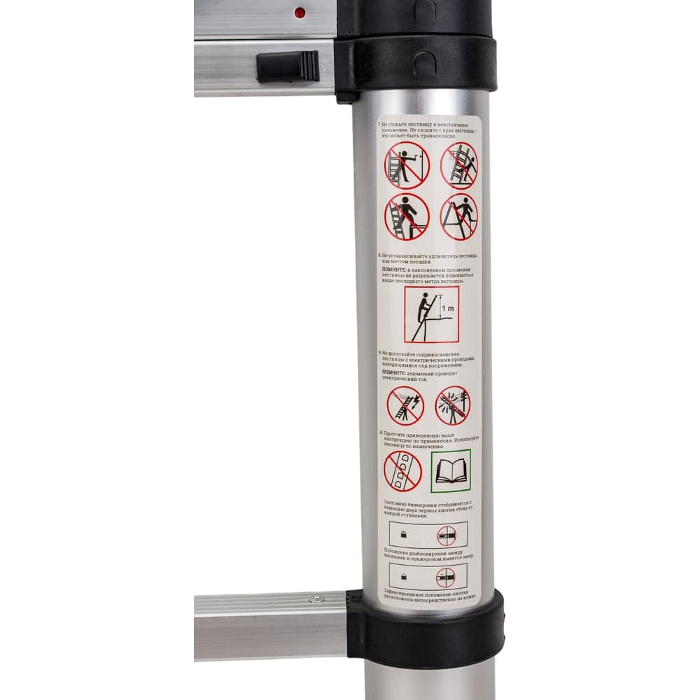 Телескопическая лестница Gigant 3.8м LT-01 1x13 — фото 4