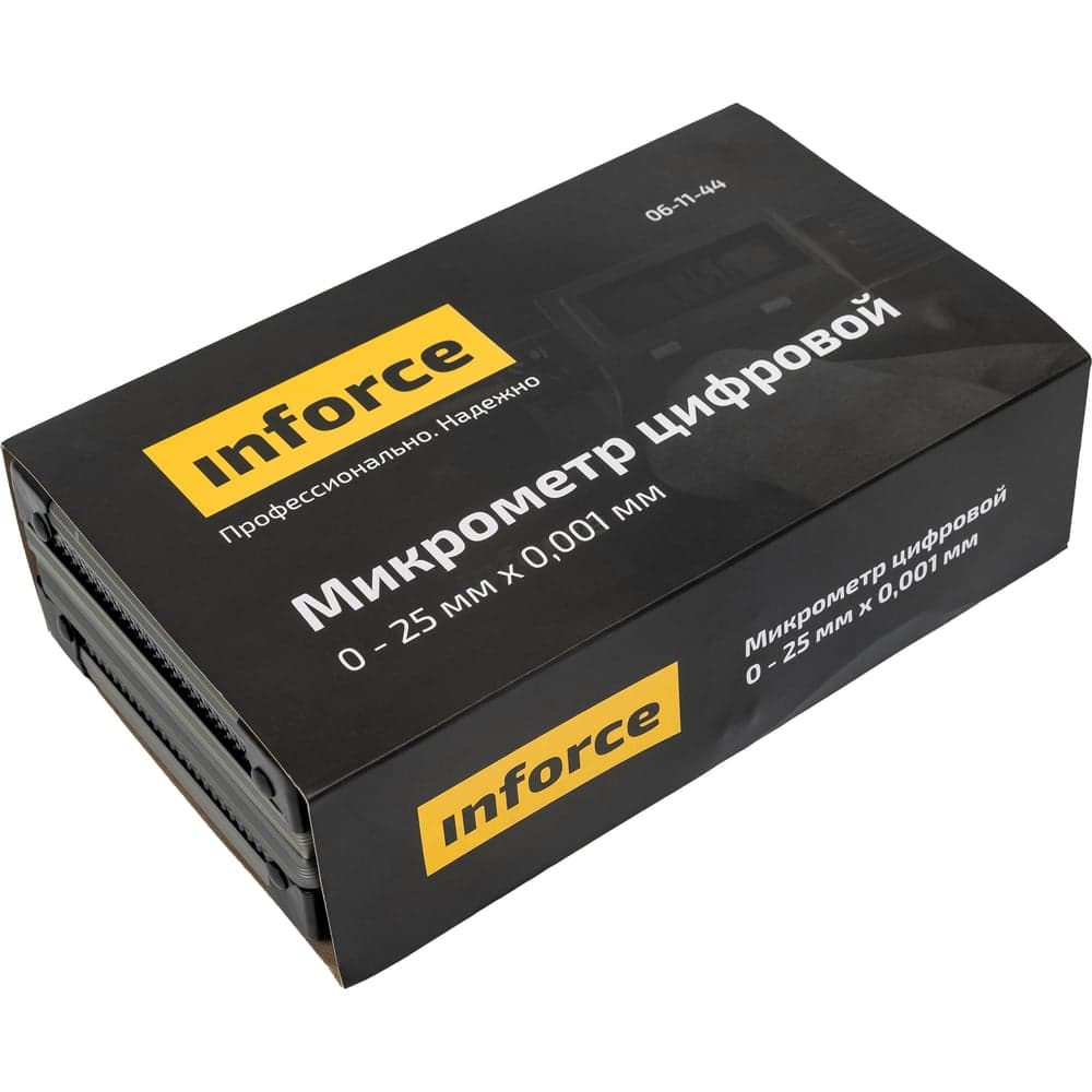 Цифровой микрометр Inforce 0-25мм/0-1"*0.001мм/0.00005" 06-11-44 — фото 12