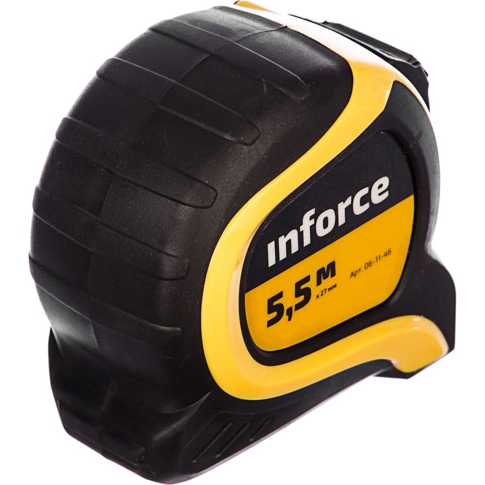 Измерительная рулетка с нейлоновой лентой и магнитным зацепом 5.5x27мм Inforce 06-11-46 — фото 6