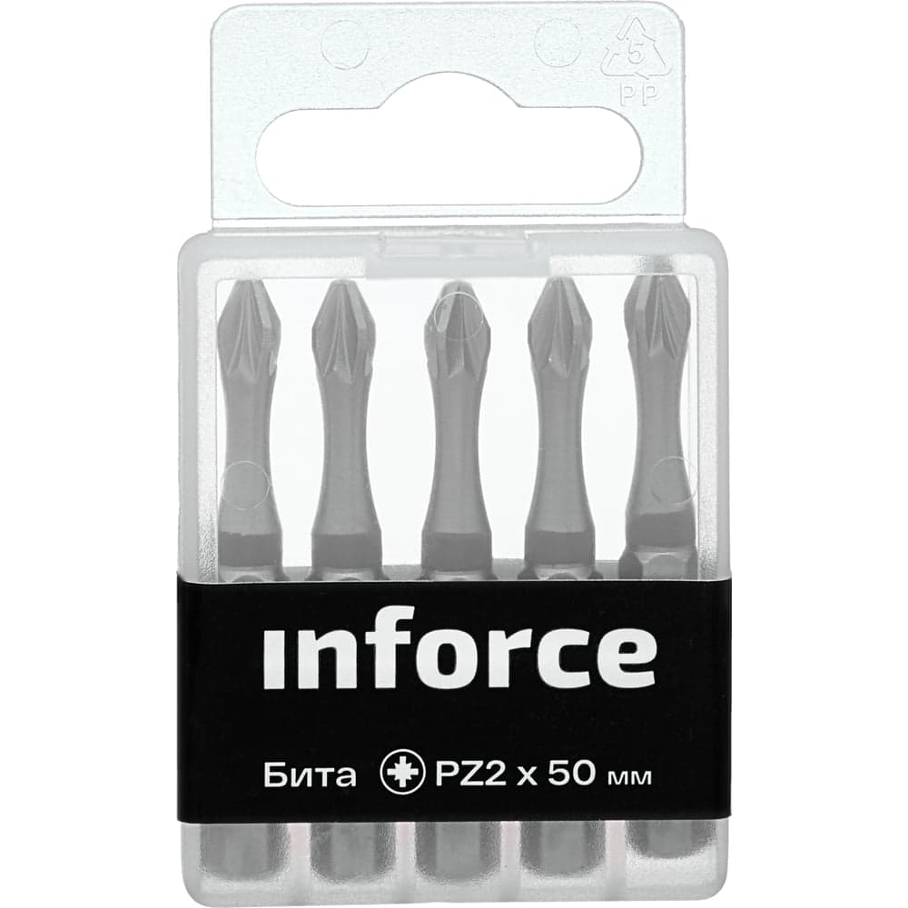 Бита (5 шт; Pz2; 50 мм) Inforce 11-01-295