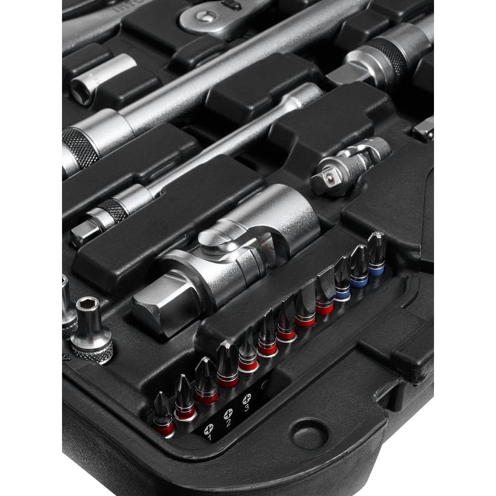 Набор инструментов Inforce 85 предметов 1/2", 1/4" Inforce, Сталь Cr-V, Профессиональный, 06-07-14 — фото 17