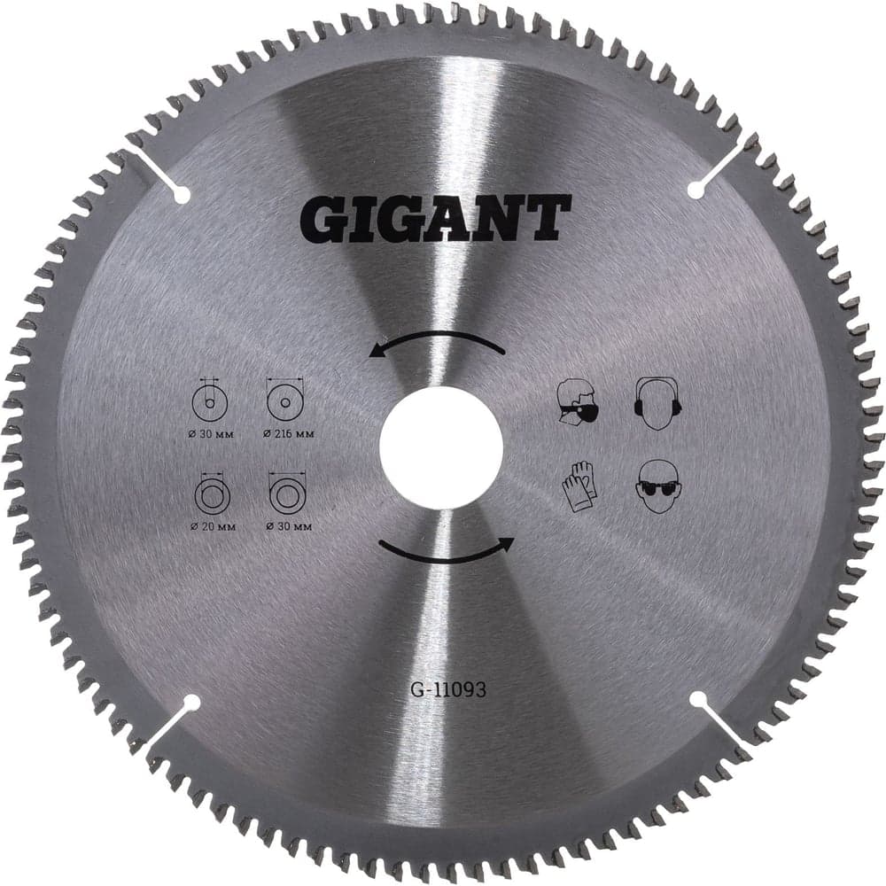 Диск пильный по алюминию (216x30х2.2 мм; Z100) Gigant G-11093 — фото 4