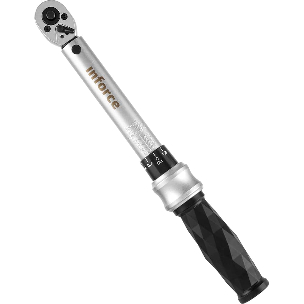 Динамометрический ключ 1/4" 5-25 Нм Inforce, Длина 315мм, Сталь Cr-V, Профессиональный 06-05-108 — фото 5