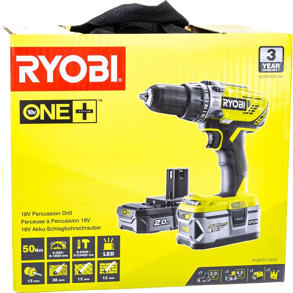 Ударная дрель-шуруповерт Ryobi ONE+ R18PD3-242S 5133003820 — фото 8