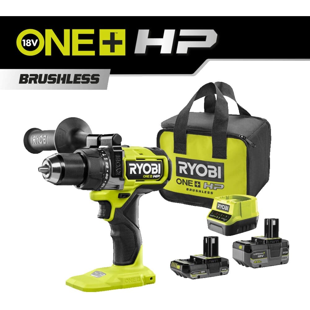 Дрель-шуруповерт Ryobi RPD18X-242S 18В, бесщеточная, ударная 5133005283 — фото 4