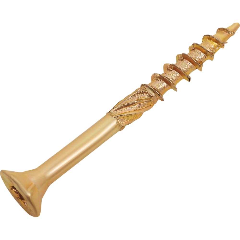 Конструкционный саморез Gigant желтый цинк для полов и паркета 3,5x35 500 шт 123818 — фото 2