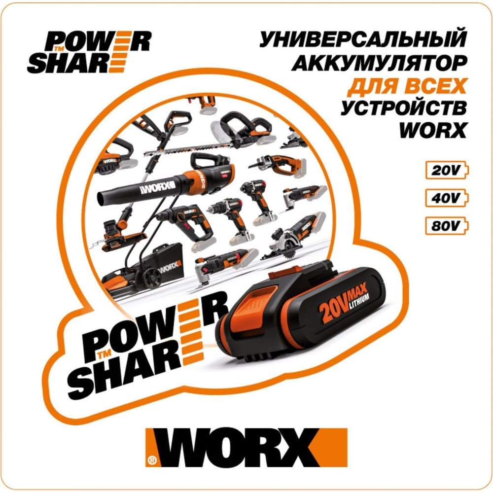 Электрическая виброшлифмашина WORX 250Вт WX641 — фото 10