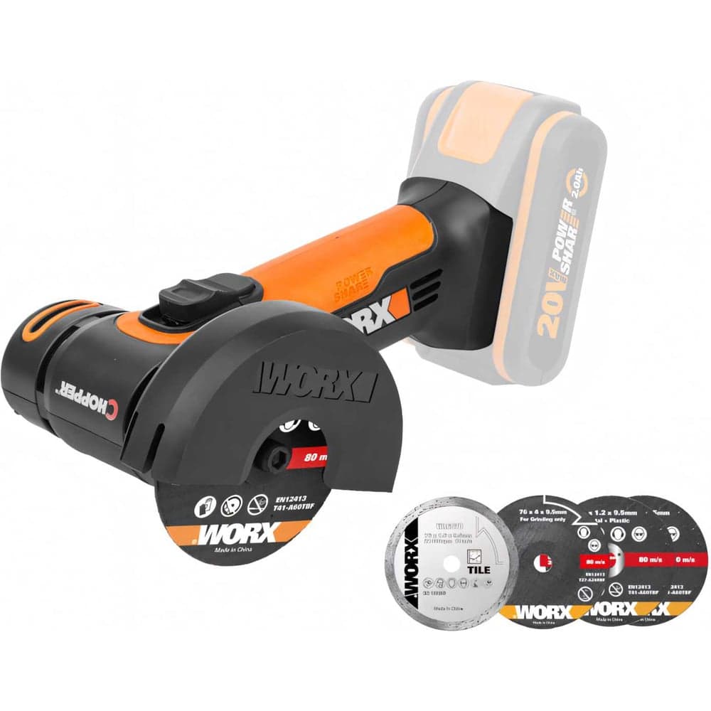Угловая аккумуляторная шлифмашина WORX WX801 — фото 12