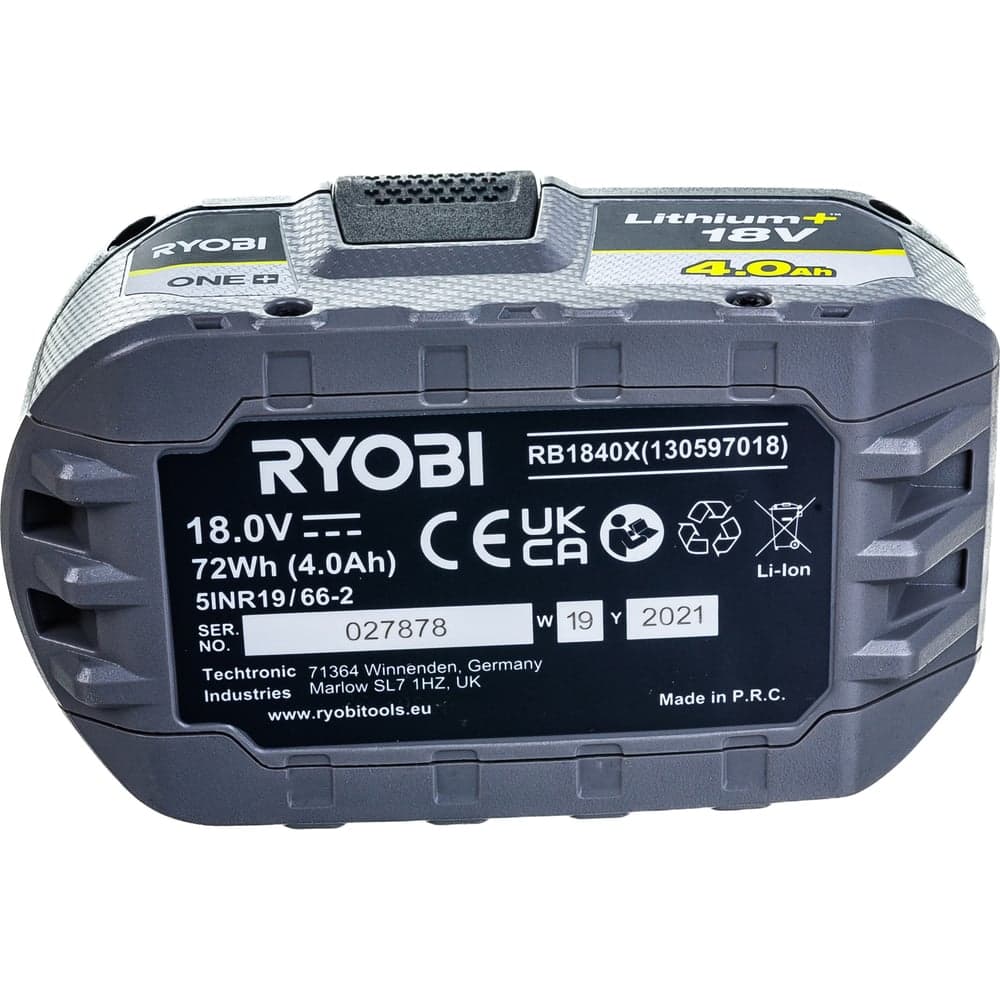 Аккумулятор Ryobi ONE+ RB1840X (18 В; 4 А*ч; Li-ion) 5133005053 — фото 5