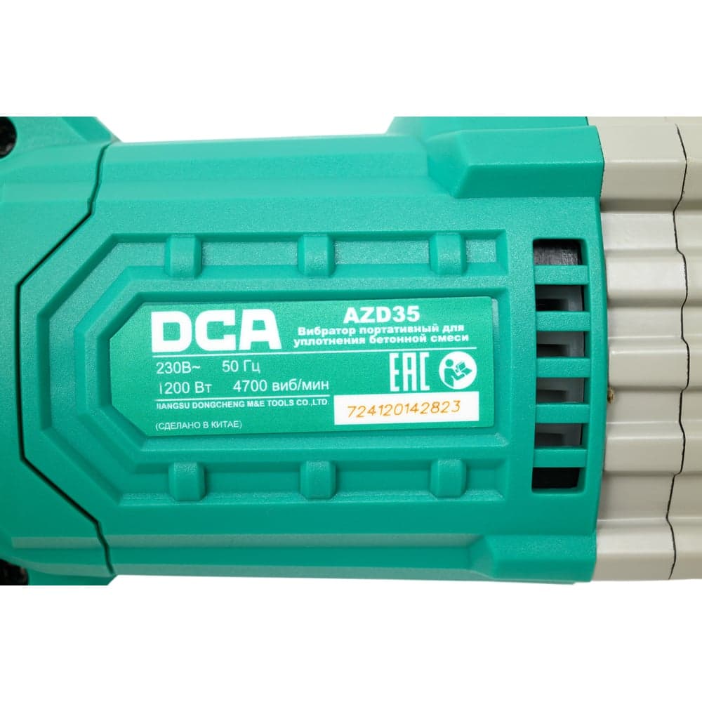 Вибратор портативный для уплотнения бетонной смеси DCA AZD35 — фото 4