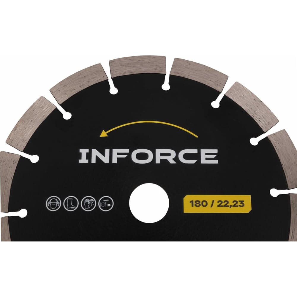 Диск алмазный отрезной по бетону 180x22,23 Inforce 11-01-5102 — фото 4