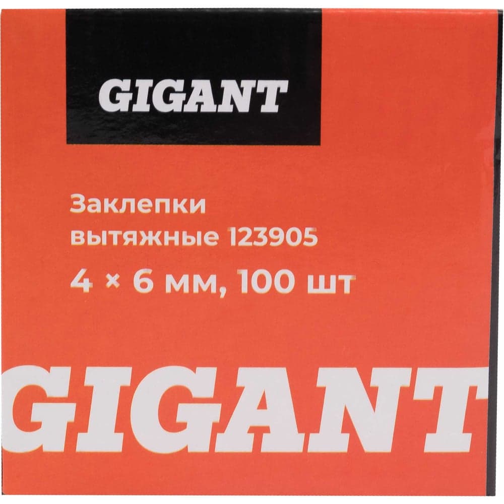 Заклепки вытяжные 4,0x6 100 шт. цинк Gigant 123905 — фото 7
