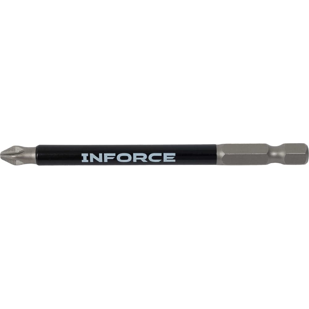 Биты сталь S2, с насечкой, РН 2x90мм, 10 шт Inforce 11-01-376 — фото 6