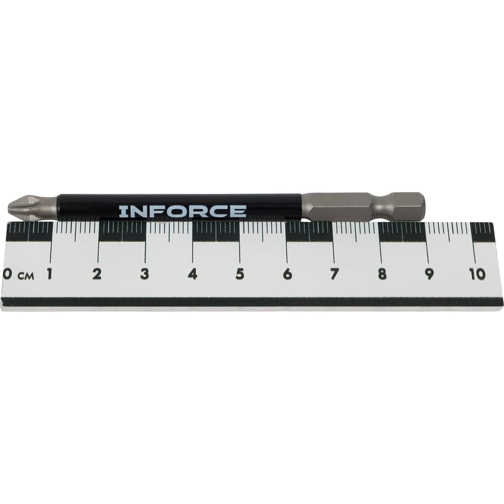 Биты сталь S2, с насечкой, РН 2x90мм, 10 шт Inforce 11-01-376 — фото 8