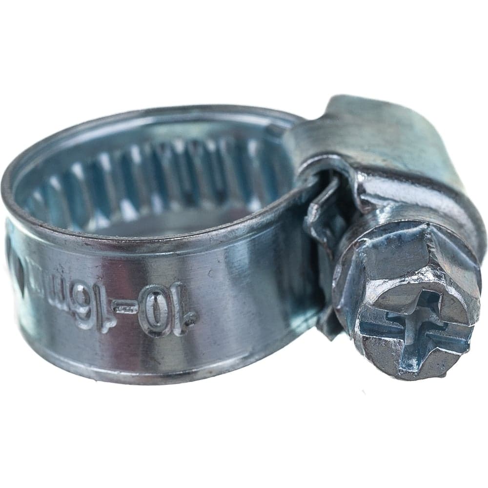 Червячный хомут оцинк Gigant 10-16 мм/9 W1, 25 шт G/1/25 — фото 2