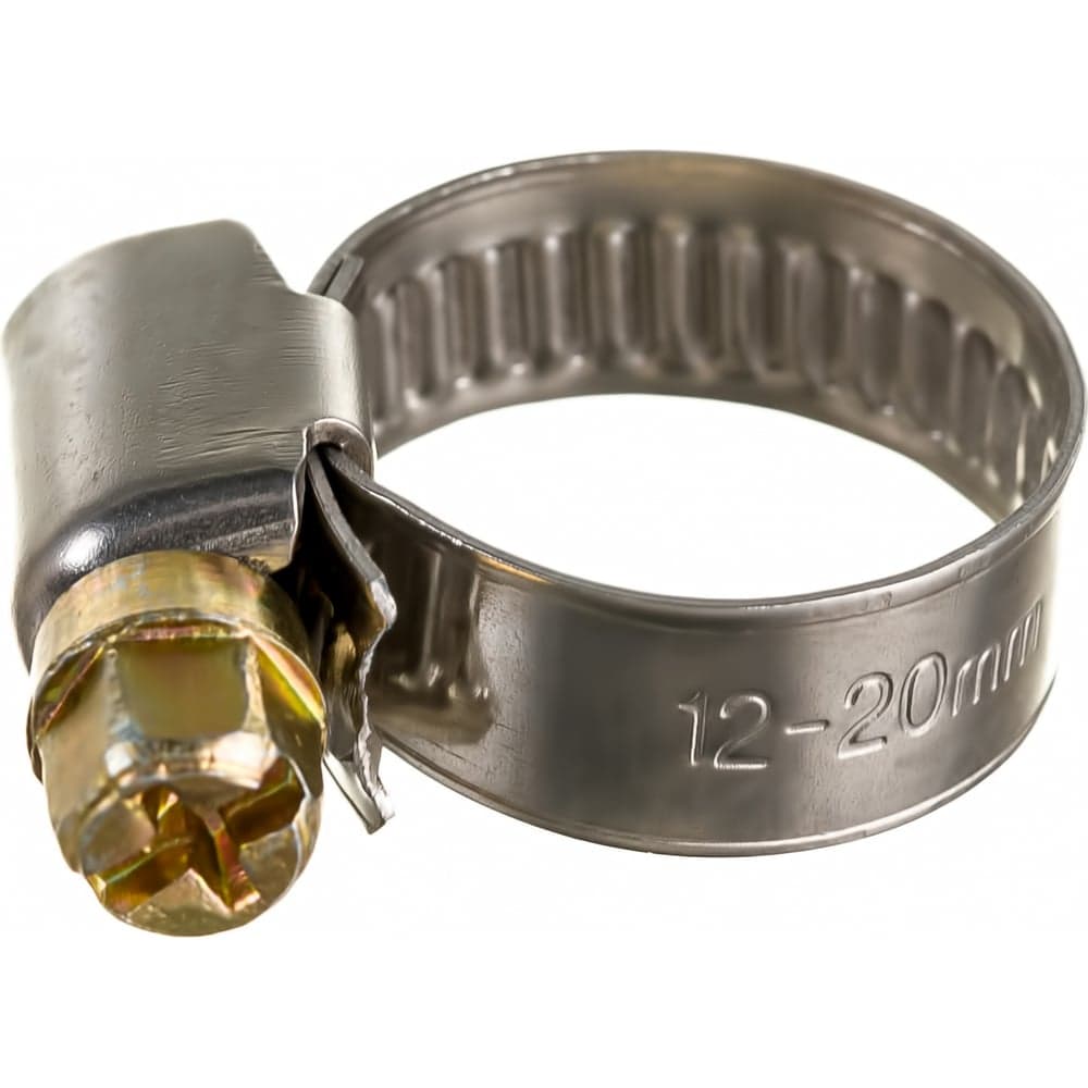 Червячный хомут нерж Gigant 12-20 мм/9 W2, 25 шт G/1/40 — фото 2