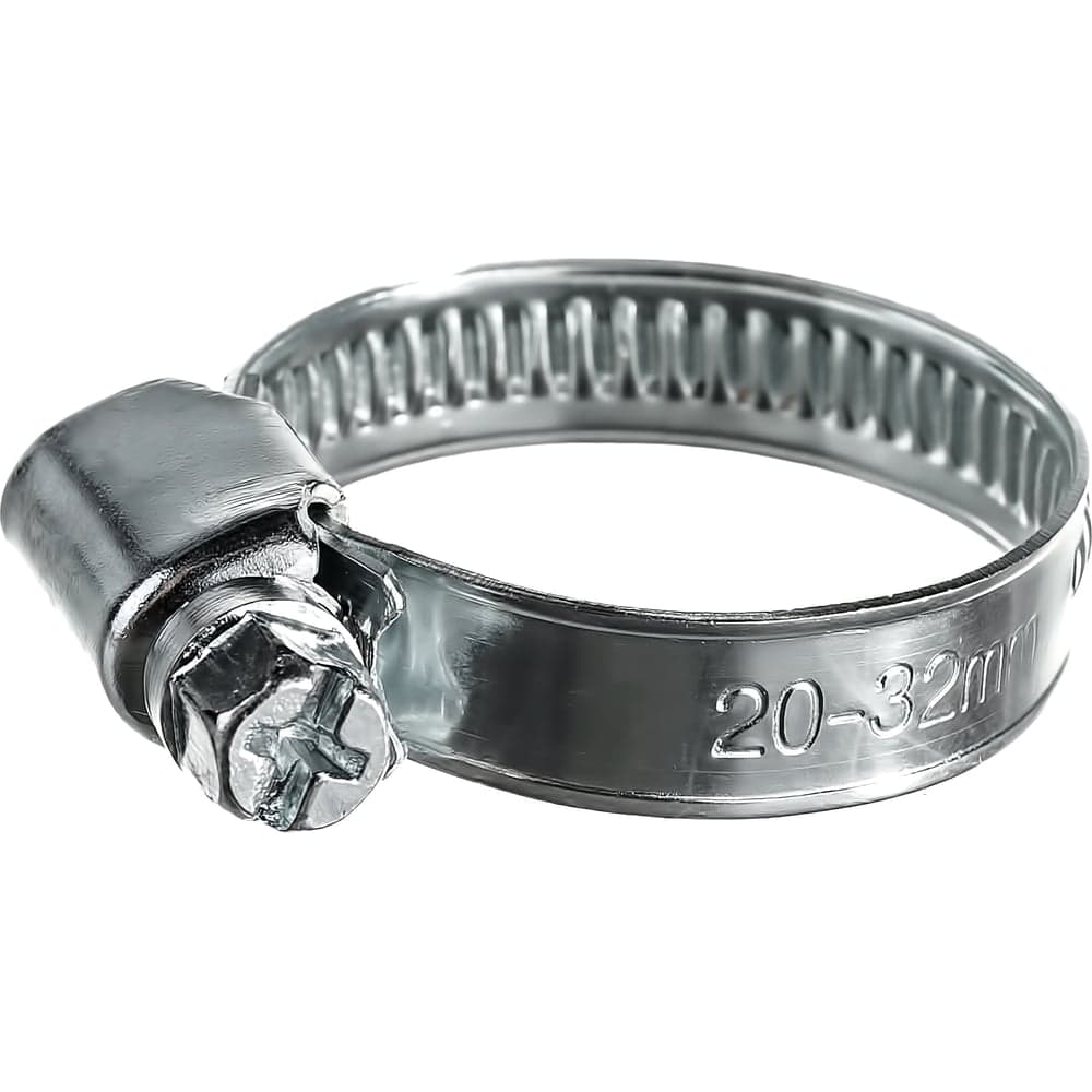Червячный хомут оцинк Gigant 20-32 мм/9 W1, 25 шт G/1/30 — фото 5