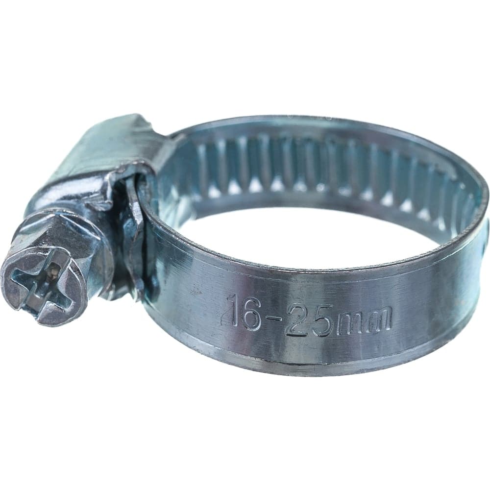 Червячный хомут оцинк Gigant 16-25 мм/9 W1, 25 шт G/1/28 — фото 6