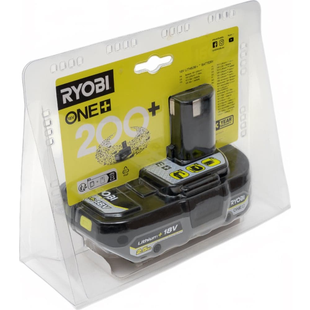 Аккумулятор RB1825C ONE+ 18В, 2.5Ач Ryobi 5133005516 — фото 11