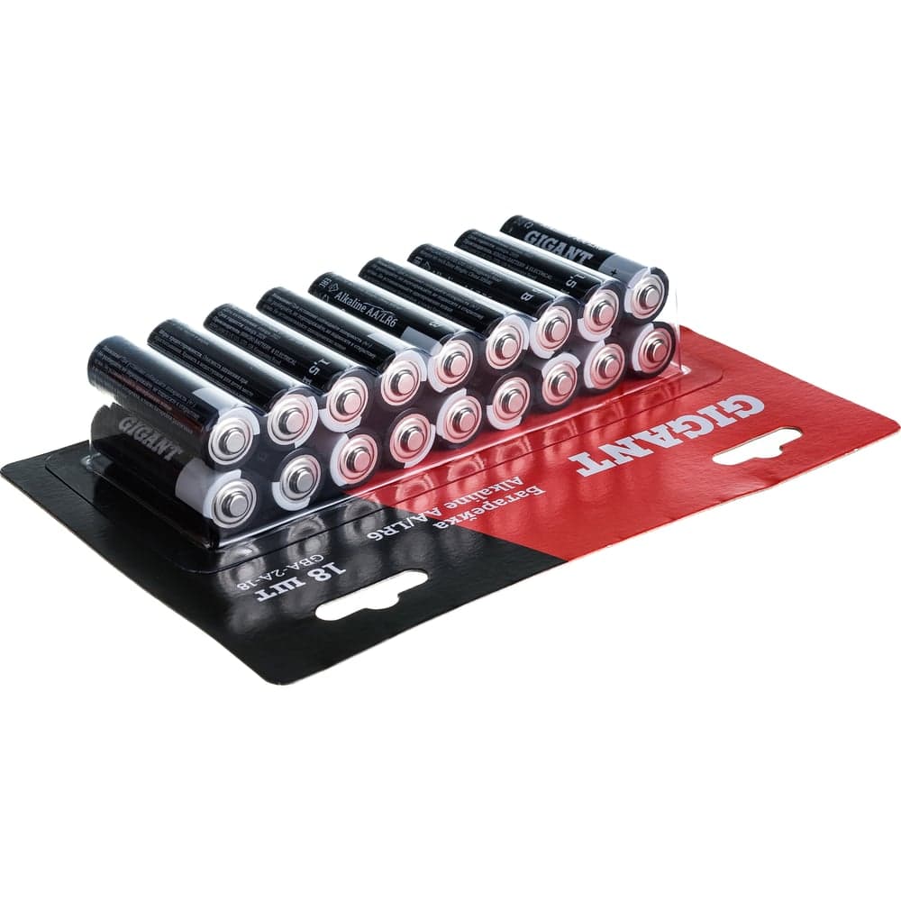 Батарейка Gigant Alkaline АА/LR6 блистер 18 шт. GBA-2A-18 — фото 2