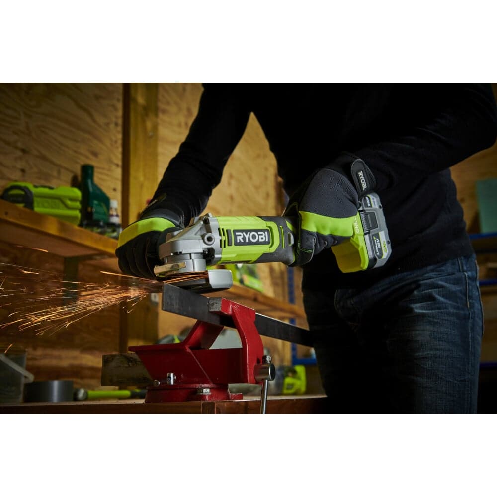 Углошлифмашина Ryobi ONE+ RAG18115-0 5133005402 — фото 7