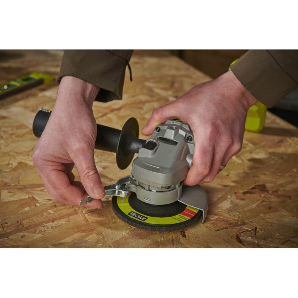 Углошлифмашина Ryobi ONE+ RAG18115-0 5133005402 — фото 12