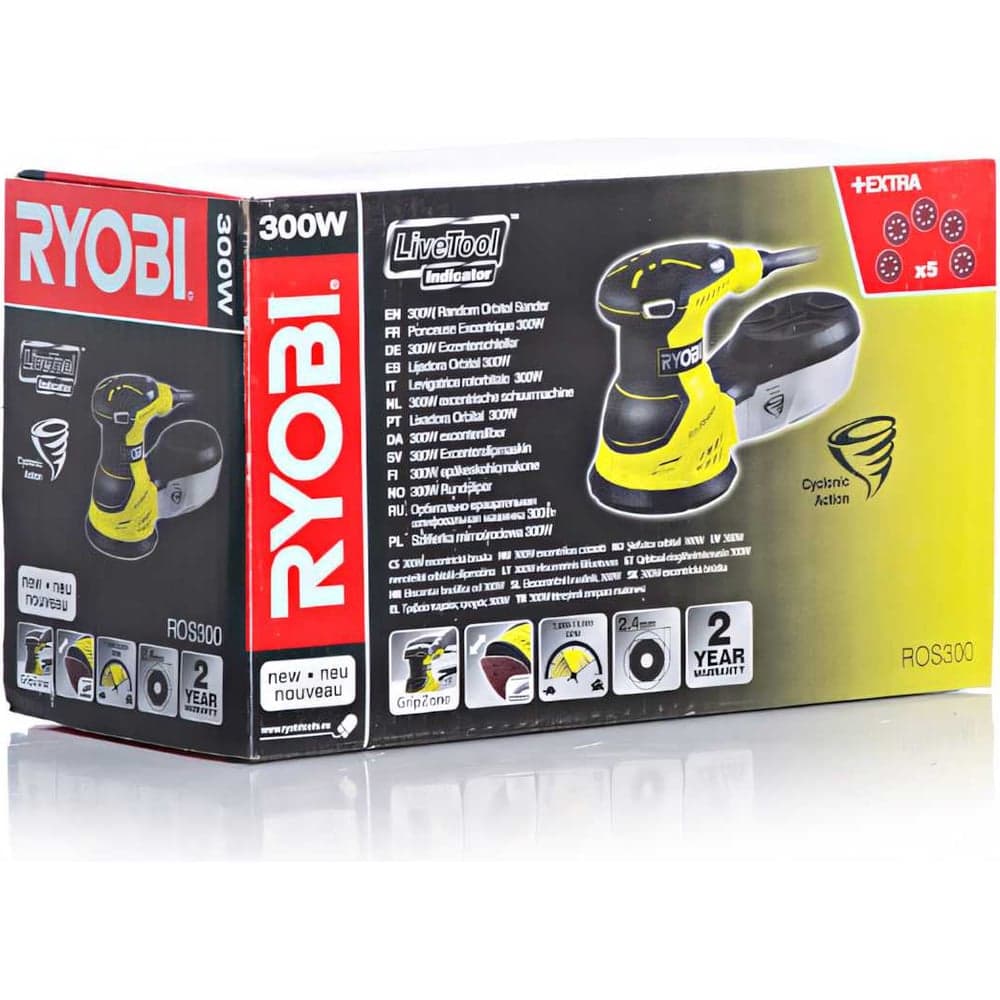 Эксцентриковая шлифмашина Ryobi ROS300 5133001144 — фото 11