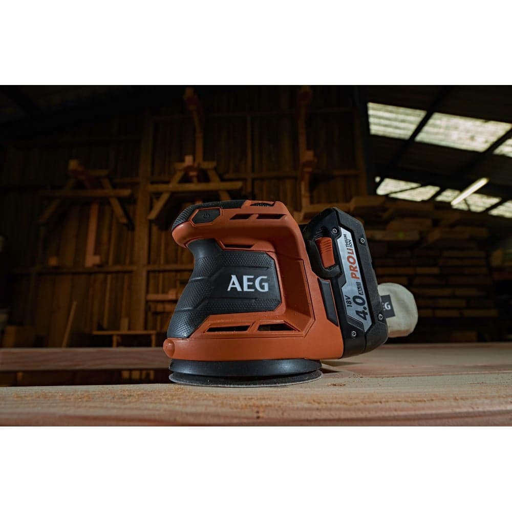 Эксцентриковая шлифмашина AEG BEX18-125-0 4935451086 — фото 2