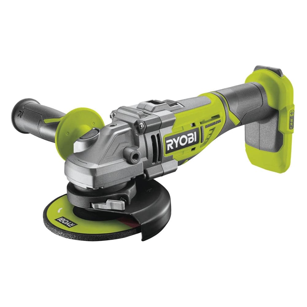 Углошлифмашина бесщеточная Ryobi ONE+ R18AG7-0 без аккумулятора в комплекте 5133002852 — фото 12