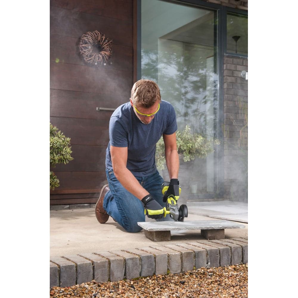 Углошлифмашина бесщеточная Ryobi ONE+ R18AG7-0 без аккумулятора в комплекте 5133002852 — фото 14