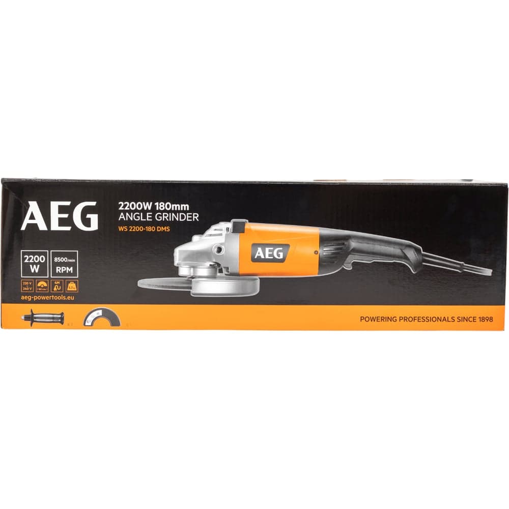 Угловая шлифмашина AEG WS 2200-180 DMS 4935428490 — фото 10