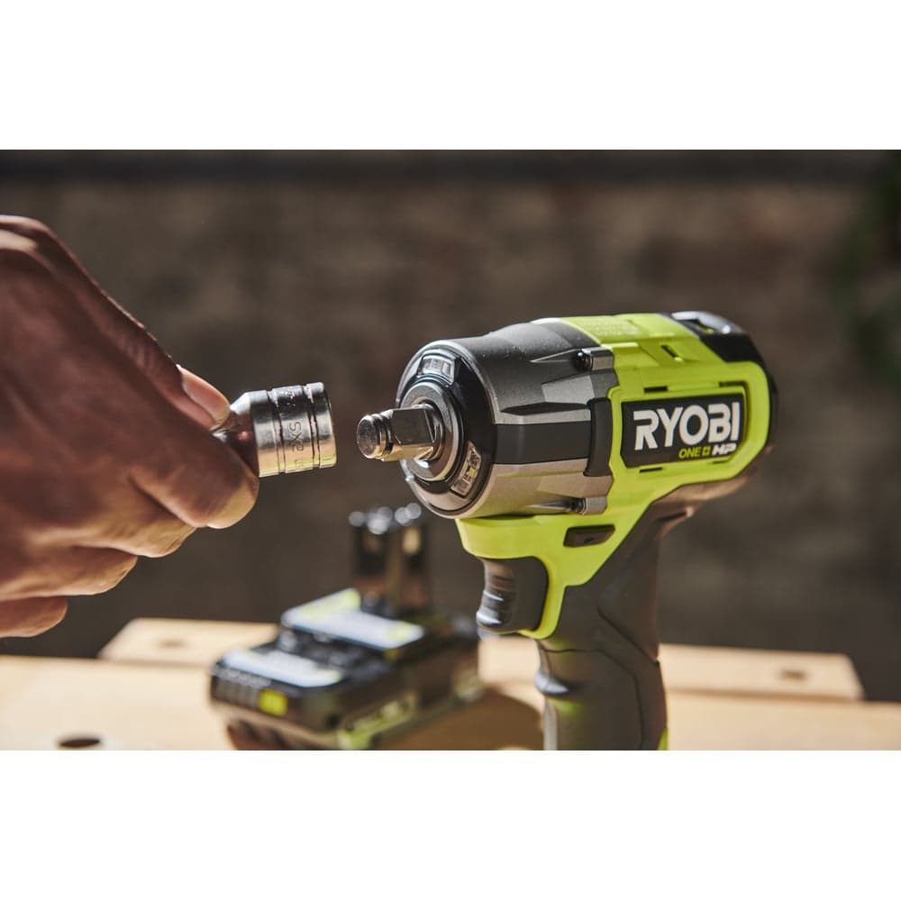 Ударный бесщеточный гайковерт Ryobi 18В RIW18C-0 5133005898 — фото 5
