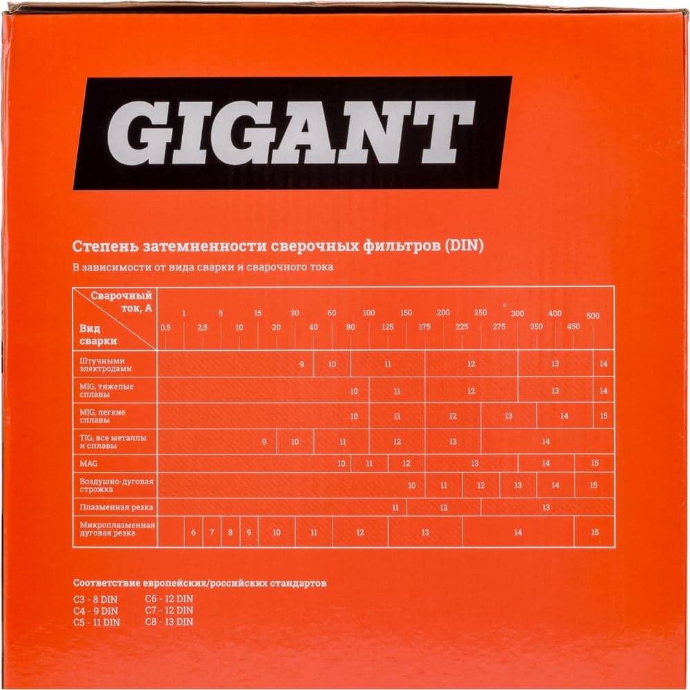 Маска сварщика Хамелеон (9-13 DIN; 2 дат.; окно 90х35 мм) Gigant 350S G-110502 — фото 13